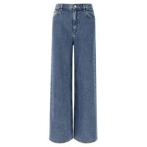Theory Blue Cotton High-Waisted Women's Jean